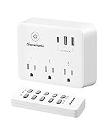 Vista 8 de DEWENWILS - Toma de corriente con control remoto inalámbrico para decoración navideña, 125 V, 15 A, 1875 W, con salida USB-A+C y CA, rango