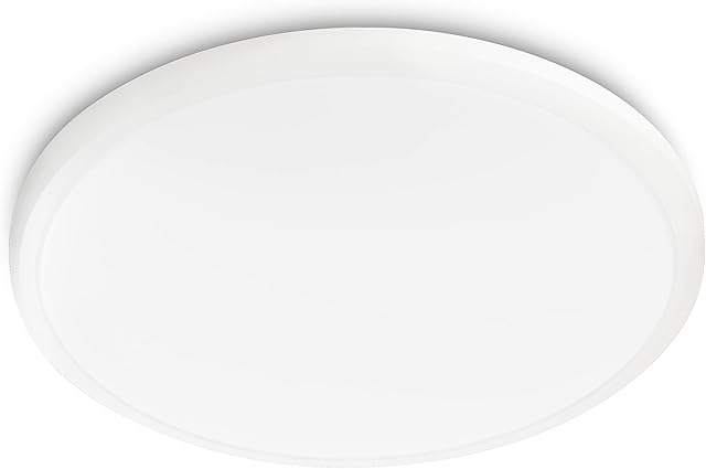 Philips LED Twirly Ceiling Light 2700K 12W [Warm White - White] For Indoor Home Lighting, Livingroom and Bedroom.
