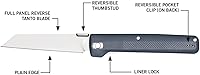 Vista 2 de Gerber Gear Pledge Pocket Knife with Pocket Clip - 3.7" Full Panel Plain Edge Blade Folding Knife - EDC Gear and Equipment Azul (Urban)
