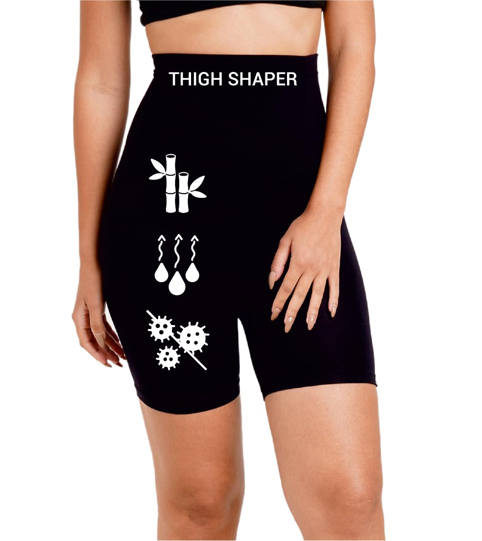 Bamboo 4 in 1 Shapewear for Women Tummy and Thigh I High Waist Tummy Tucker for All Day Wear I Pull On Thigh Shapewear for Women Invisible Under Clothing-image-19