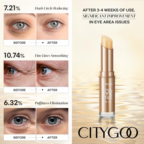 Citygoo CITYGOO01 Retinol Eye Stick With Collagen, Hyaluronic Acid For Dark Circle, Wrinkles In 3-4 Weeks, Under Eye Cream Anti Aging thumb #2