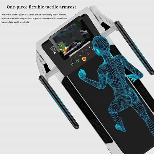 Image of Folding Treadmill,Home Treadmills,Electric Motorized Running Machine,with High-End LED al Display, Distance, Calories, Speed, Etc.2.5HP Power,12.8KM /H Max Speed