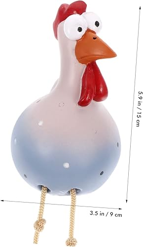 Miniatura 6 de IMIKEYA Cajas de recuerdos de boda Adornos para mesa de adornos decorativos Gallo Estante de resina al aire libre estatuas pollo