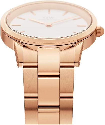 Miniatura 4 de Daniel Wellington Iconic Link Reloj pulsera de eslabones de oro rosa o plata
