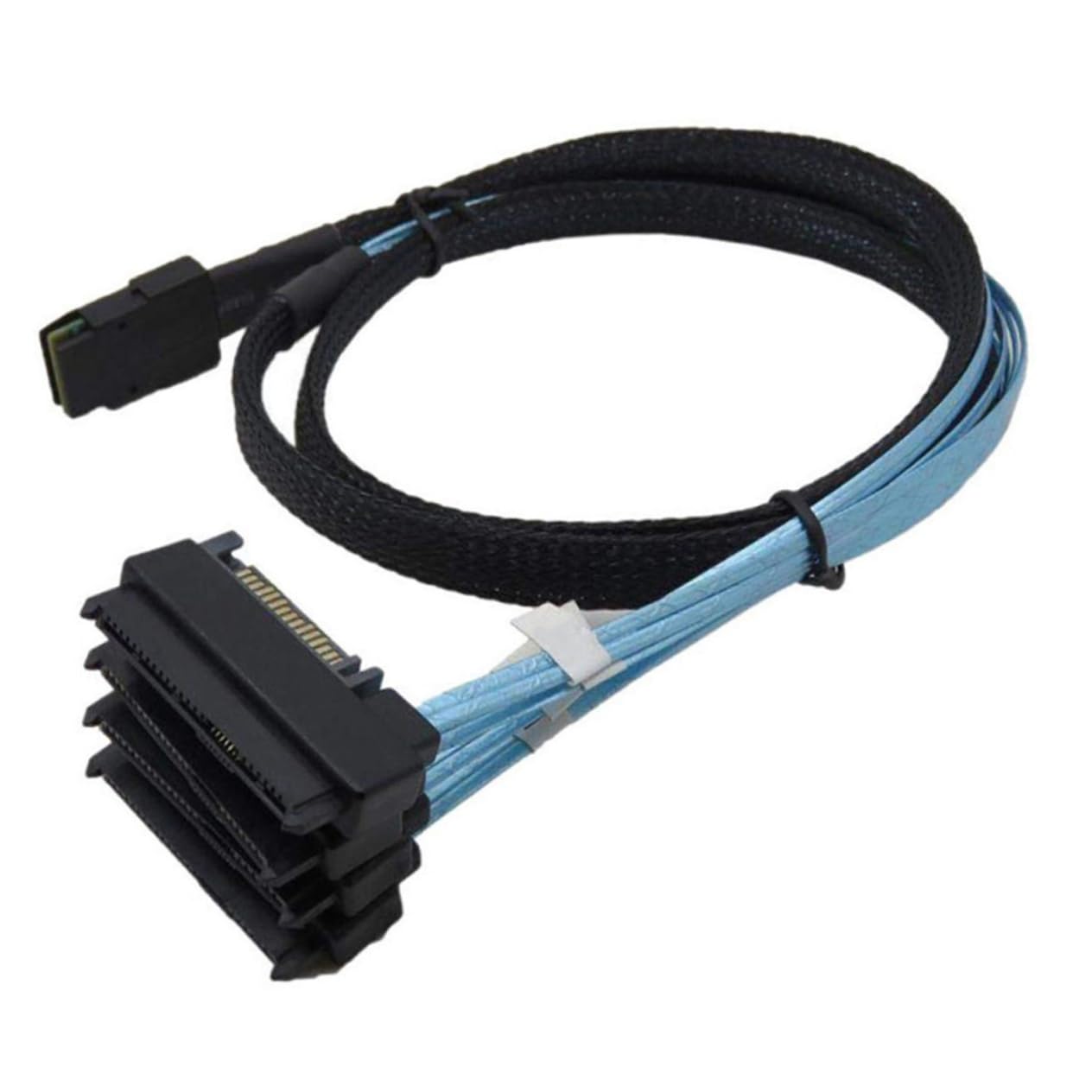 Artibetter Câble Mini Sff-8087 vers 4 Ports Serial Ata 0,5 M en Cuivre Noir