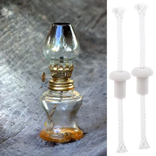 Mechas para lámparas de aceite 20 piezas con soporte cerámico miniatura 7