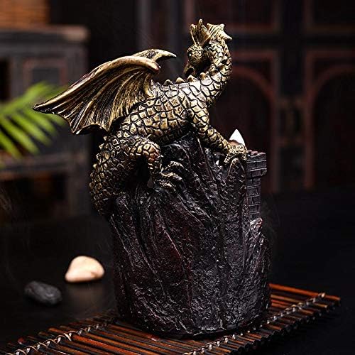 Miniatura 3 de Fly Dragon Incense Burner Smoke Waterfall Incense Holder Incense Cone Holder  50 Free Incense Cones Semli