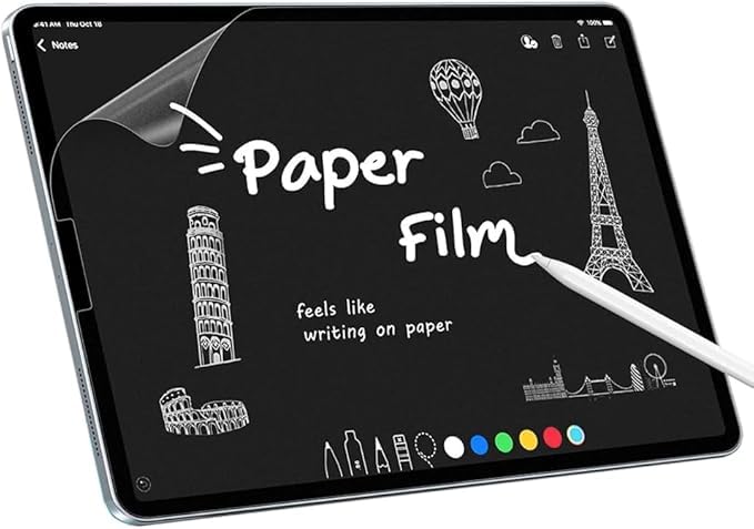 PET Matte Screen Protector for Lenovo Idea Tab, 2 Pcs Paper Gloss Anti-Glare Matte Screen Protectors, Drawing, Writing with The Stylus Pen Like on Paper