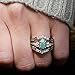 Sterling Silver Natural Turquoise Diamond 3 Piece Set Ring Simple Fashion Jewelry Popular Accessories Jewelry Gift, Green