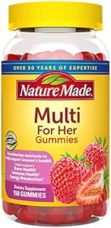 Nature Made Multivitamin For Her, Womens Multivitamin for Daily Nutritional Support, Multivitamin for Women, 150 Gummies, 75 Day Supply