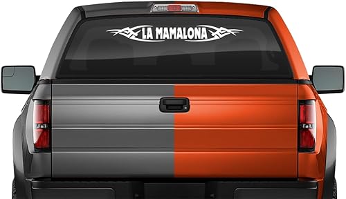 Sticky Creations LA MAMALONA Decal Sticker Windshield Window Vinyl Graphic Banner Rear Back Car Truck SUV Vehicle Calcomanía Troca Carro Tribal