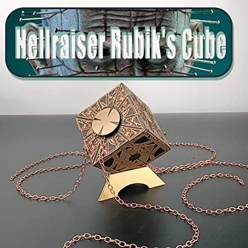 Hellraiser Puzzle Box, Detachable And Morphing, And Comes With Base And Chain, Horror Movie Puzzle Box, Home And Office Decorations #TOP1