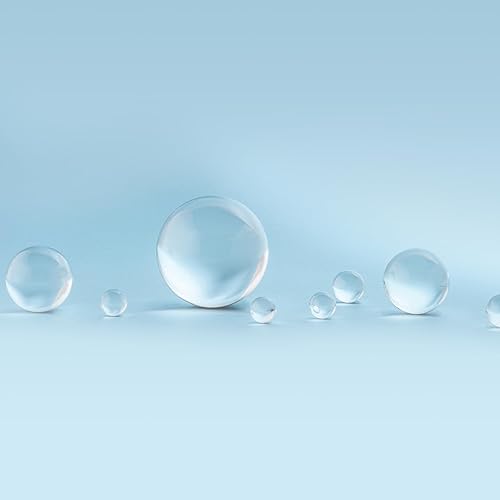 Miniatura 6 de HARFINGTON 250 cuentas de vidrio para hervir bolas de vidrio de 0.354 in de soda y lima, para mezclar botellas, transparente