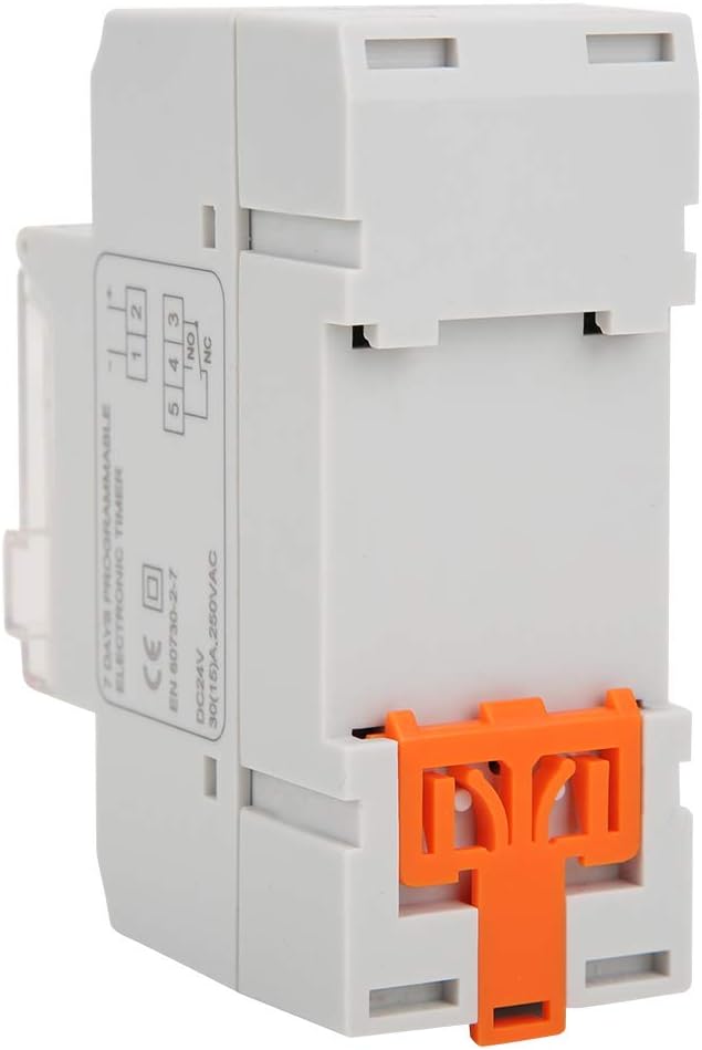 Generic Programmable Timer Switch, LCD Digital Display 16 ON Off Programs Daily Countdown Function, with Large Capacity Battery, for Lamps Lighting Equipment Home Appliances