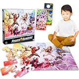 Power Rangers Floor Puzzle for Kids Ages 3-5, Jumbo 30" x 20" Bundle
