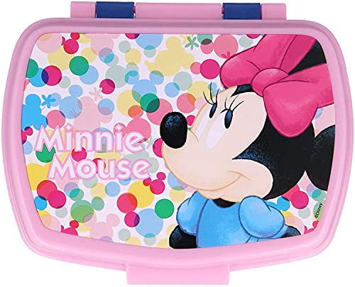 Disney MINNIE MOUSE | Contenitore Portapranzo Portamerenda Scatola Sandwich Box per Bambini (Topolina)