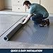 Flooring Inc's 1.6mm Nitro Garage Floor Mat, Truck & Car Garage Mat, Flexible Vinyl Garage Flooring for Stronger & Safer Garage, Workshop or Trailer, Diamond Pattern, 7.5' x 20', Stainless Steel