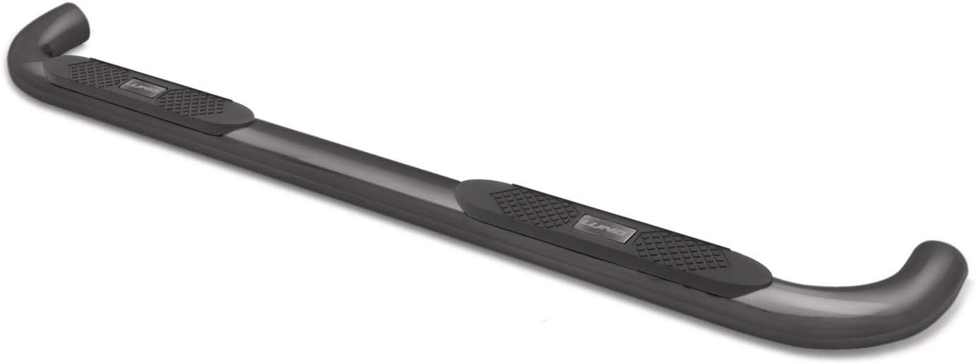 Lund 23488964 Black Steel 4" Oval Curved Nerf Bars for 2019 Silverado 1500 Crew Cab