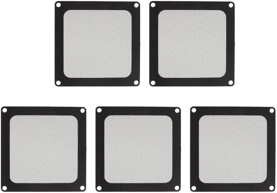 Limen 5Pcs PC Chassis Dust Filter – Magnetic Nylon Mesh Fan Cover for Computer Case, Power Supply Ventilation, Anti-Dust Cooling Grille, 3.54x3.54 in