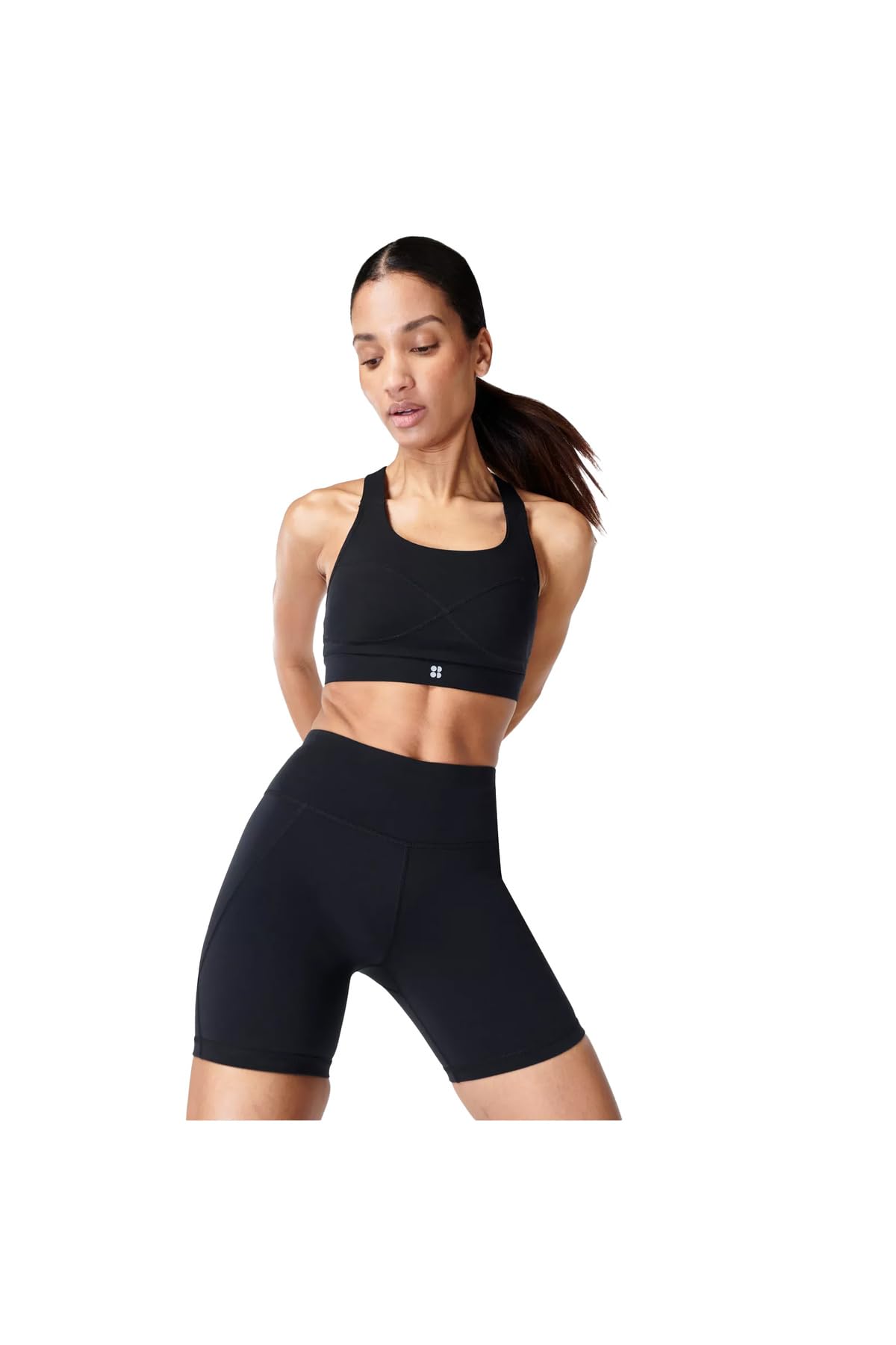 Sweaty Betty Women's Black Power 6 Cycling Shorts in Size 12, Sports Direct
