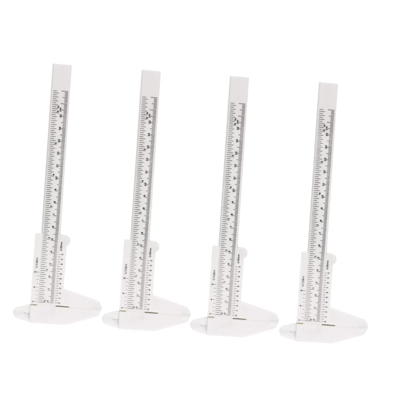 3 Kunststoff-Messschieber, Zoll/Metrisch, 6 Zoll (150 mm), Mini 3 Kunststoff-Messschieber, Zoll/Metrisch, 6 Zoll (150 mm), Mini