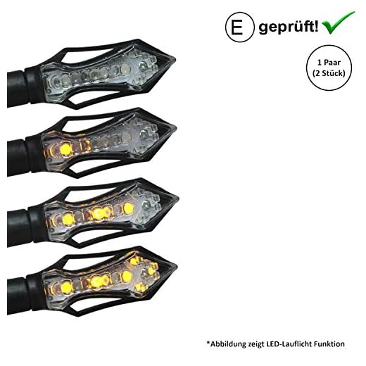 LED blinker kompatibel med Honda CB 600 Hornet/CB 250 Two Fifty, Vision (E-testad / 2 stycken) (B17)