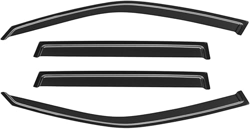 Miniatura 106 de Visera de ventana para Jeep Cherokee 1984-2001 (Excluye Modelo Limited), Protectores Guards Shields de lluvia de canal exterior, Deflector