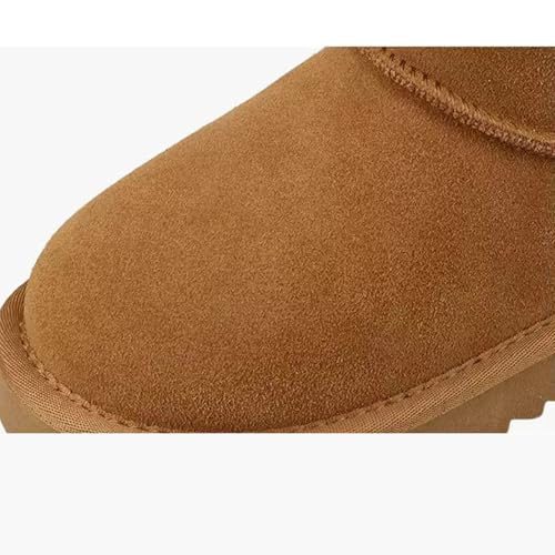 Girls Boys Boots Kids Classic Mini Ankle Faux Fur Lined Warm Snow Shoes Unisex-Child Fashion Boot for Toddler Little Kid Big Kid2