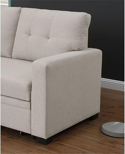 Miniatura 10 de Pemberly Row Sofá seccional reversible de tela de poliéster en verde