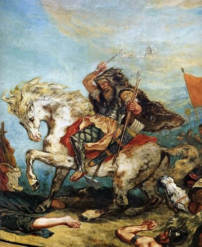 Imprimer affiche Delacroix Attila toile 60x90cm pour habiller un mur vide