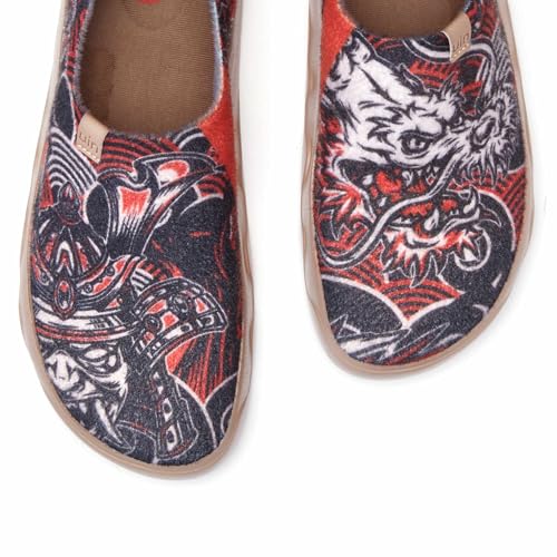 UIN Women's Art Travel Walking Shoes Slip On Casual Lightweight Wide Toe Fashion Sneaker Toledo Ⅸ3