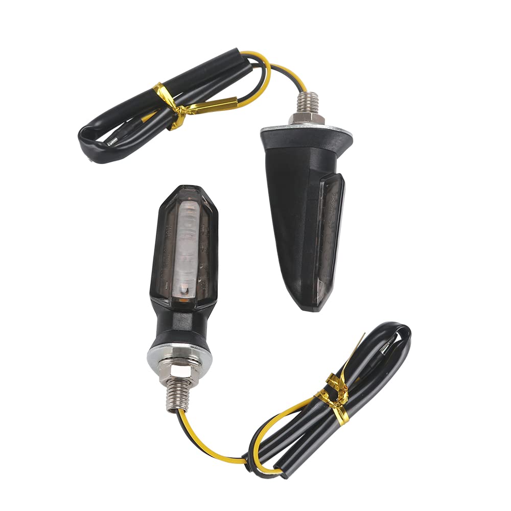 Baceyong Motocyklowe kierunkowskazy do skutera, 2 sztuki, super jasne, kompatybilne z Honda Suzuki Kawasaki Yamaha Smomo, 2 szt