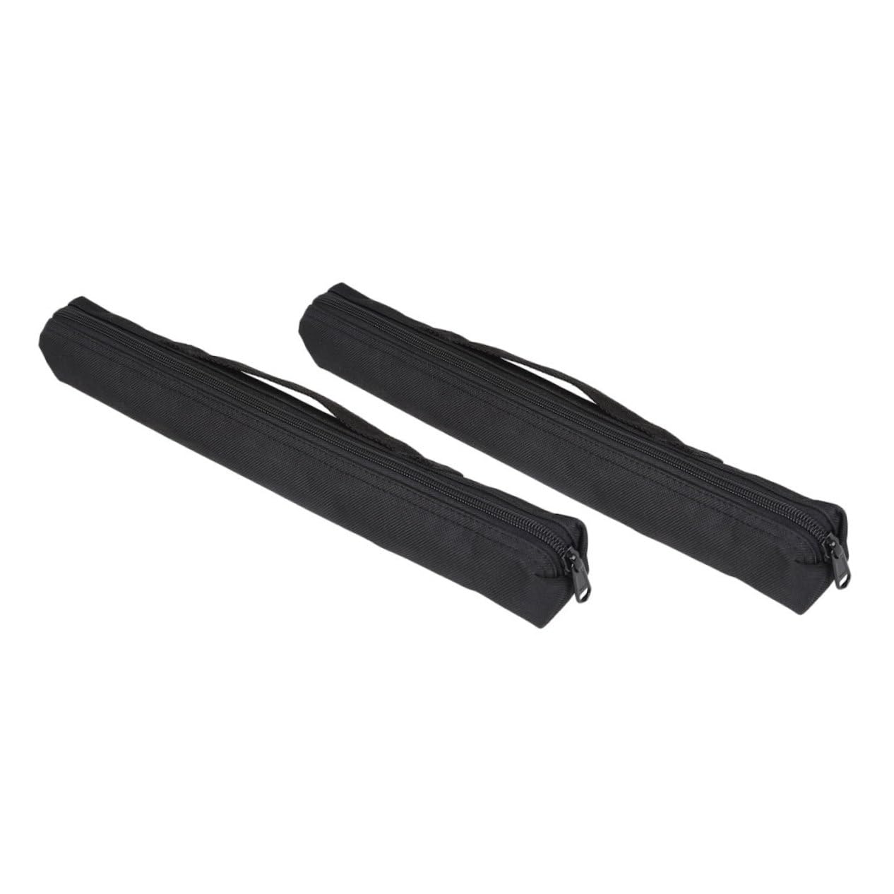 HANABASS 2sets 2pcs Durable Protective Storage Pouches for Clarinet Mini Saxophone Oxford Fabric Bags Black Convenient Zipper Design for Performances and Competitions 2pcs*2