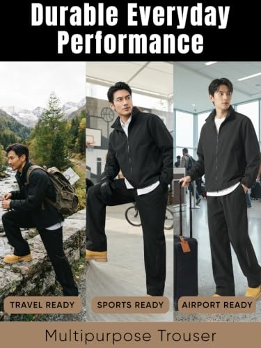 Image of GRECIILOOKS Joggers Cargo For Men |Men's Lightweight Summer Cargo Jogger Pants - Loose Fit Streetwear Trousers with Zipper Pocket, Casual Athletic Wide Leg Track Pants for Outdoor, Travel & Everyday Wear