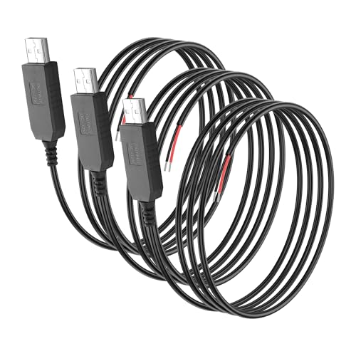 SinLoon DC Boost Cable - 3 Pack USB 5V to