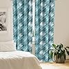 Ambesonne Grunge Window Curtains, Butterflies Patt... #3