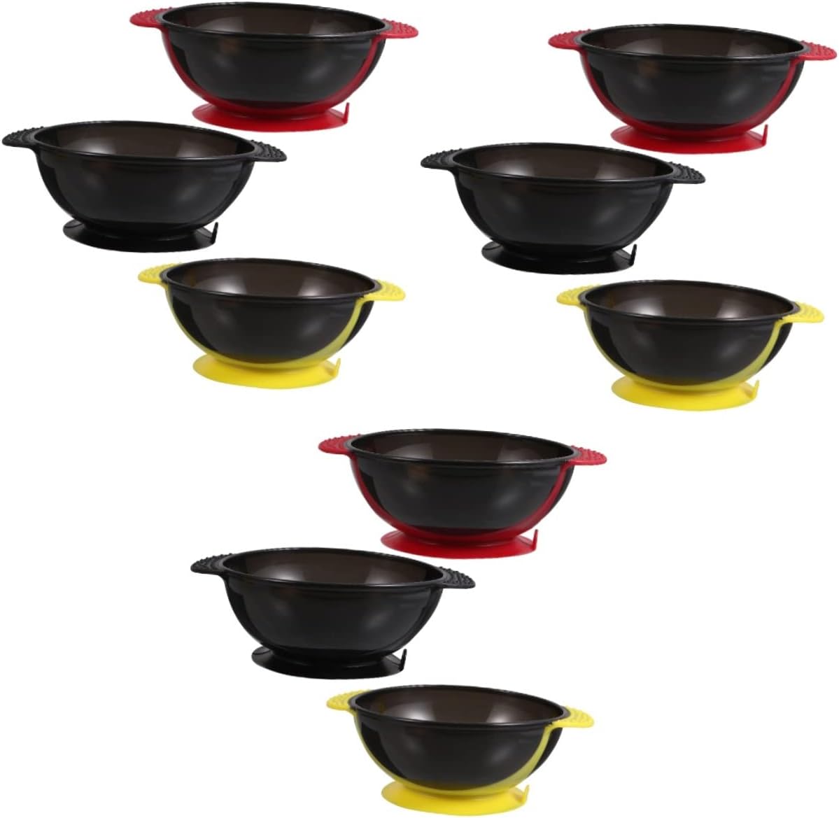 Hair Dye Bowls ，Hair Mixing Bowl ，9pcs Stackable Coloring for Salon Use Tools for Easy to Clean -static Material