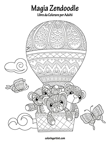 Magia Zendoodle Libro da Colorare per Adulti 1 (Italian Edition)