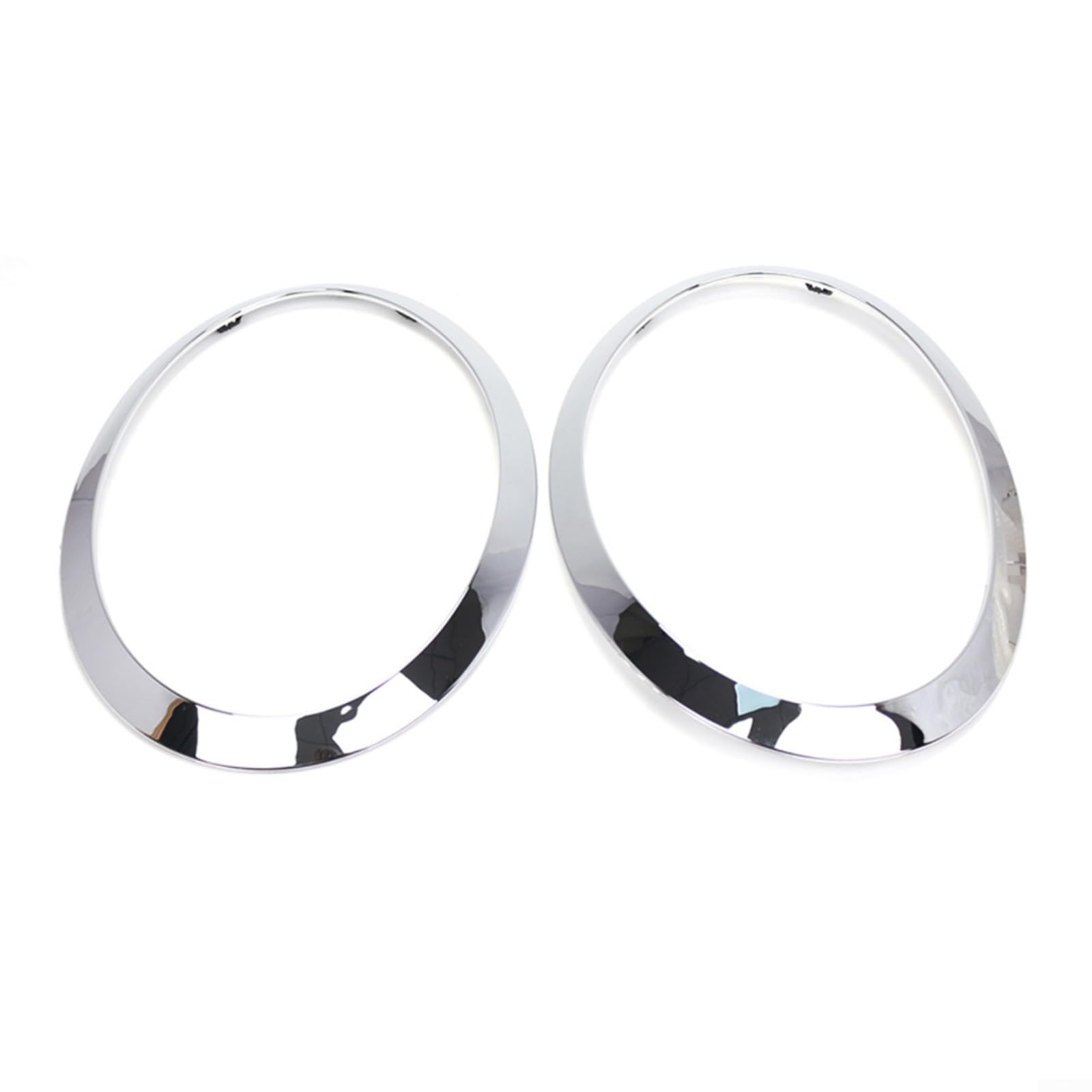 Rivestimento per fari argento per MINI per Cooper F55, F56, F57 2014-2024, cornice esterna in plastica ABS, coppia sinistra destra, OE 51137300631 51137300632