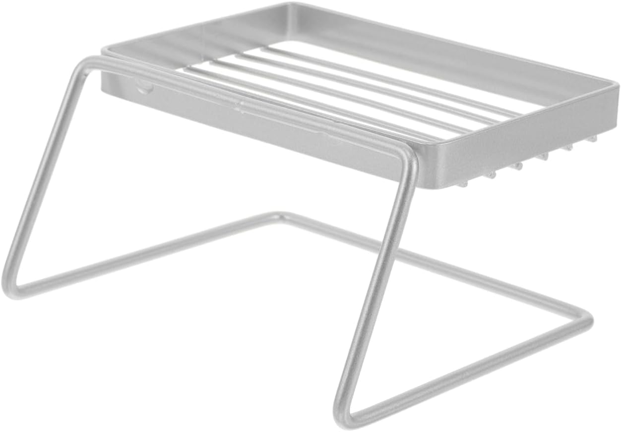 SEWACC Stainless Steel Soap Holder with Drain Shower Soap Dish Tray for Bathroom Kitchen Sink Self Draining Bar Rack 4.64 X 4.25 X 2.55 in 1 Pack