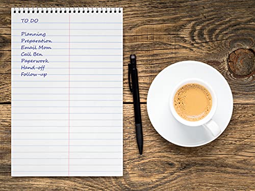 Better Office Products Spiral Steno Pads, 10 Pack, 6 X 9 Inches, 80 Sheets, White Paper, Gregg Rule, Assorted Pastel Color Covers, 10 Steno Notebooks #TOP4