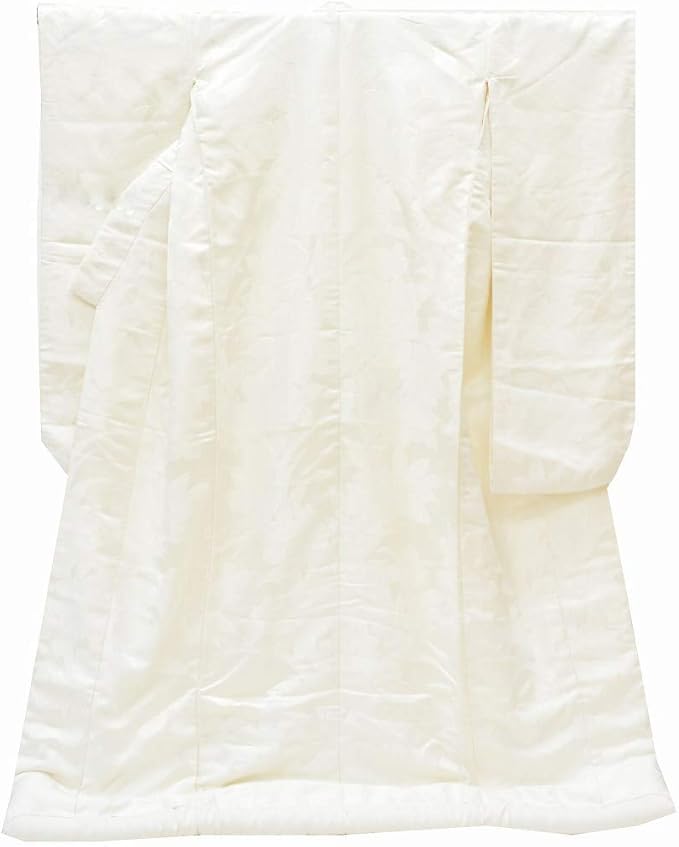 Amazon 着物ひととき 白無垢 リサイクル着物 単品 正絹 花嫁衣裳 婚礼 結婚式 打掛 裄66 5cm 身丈186 5cm 白色系 花文様 Pp1851b Kimono 着物 通販