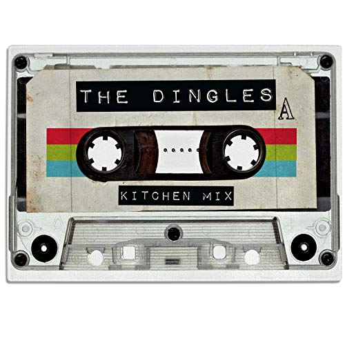 Personalised Mix Tape Chopping Board Retro Music Custom Glass Worktop Saver Cutting Kitchen Surface Protector - 30 x 40cm Birthday Gift KS71