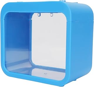 Yctze Mini-Aquarium mit LED-Licht – Abnehmbares Aquaponic-Betta-Aquarium für Büro- und Heimschreibtischdekoration, Farbwechselndes Nachtlicht, Einfache Bedienung