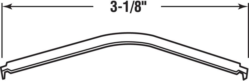 Prime-Line L 5629 Window Screen Tension Springs, 1/4 In. x 3-1/8 In., Spring Steel, Zinc Plated (6 Pack)