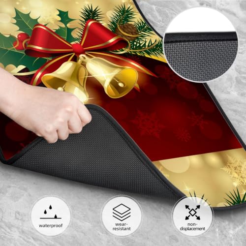 Alfombrillas para coche de neopreno con campanas doradas 4