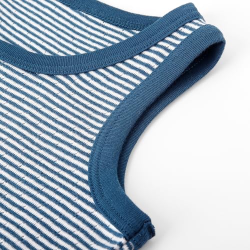 3 Pack Baby Tanktops Kinder Baumwolle Unterhemden Ärmellose Weste Jungen Atmungsaktiv Mesh Base T-Shirt Tops, Weiß 120