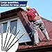 Pangda 20 Pcs 9 Inch Outer Classic Ribbed Profile Foam Closure Strips 3 ft Long Outside Roof Closure Strips for Metal Roof Sheets Seal Insulation