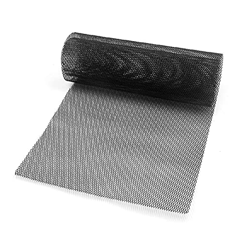 JiaxianGu3Je Coche vehículo Tono Negro aleación de Aluminio 3x6mm Rejilla rombica Hoja de Malla Ajuste Universal for Cualquier Kit de Cuerpo de Parachoques Cover