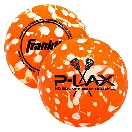 Franklin Sports Practice Lacrosse Balls - Soft Lax Balls for Training + Practice - Orange - No Bounce Lacrosse Balls for Youth + Adult Play - 2 Pack